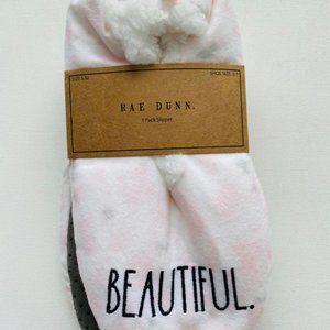 Rae Dunn " Beautiful " Slippers ( S / M )